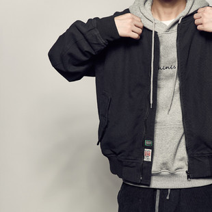 外套棒球服男潮 男道春秋新款 美式 飞行员夹克男士 日系休闲宽松工装