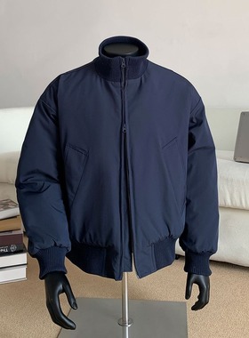 T08原版质量藏蓝色棕色黑色棒球服夹克