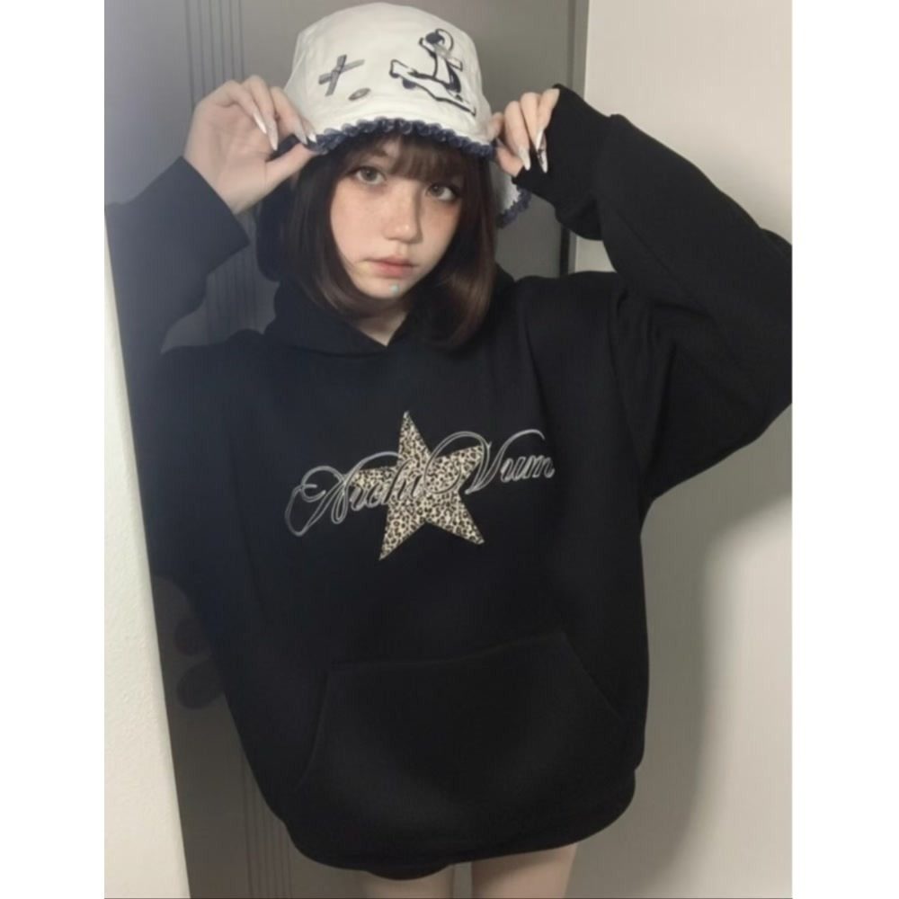 春秋季加绒卫衣女款小个子2025新款宽松卫衣