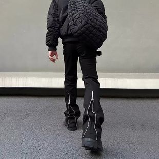 高街伐木工装牛仔裤子男女cleanfit b01后拉链VUJE微喇神裤2026年