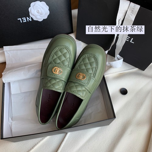 inkingpot彭姐真皮乐福鞋女舒适