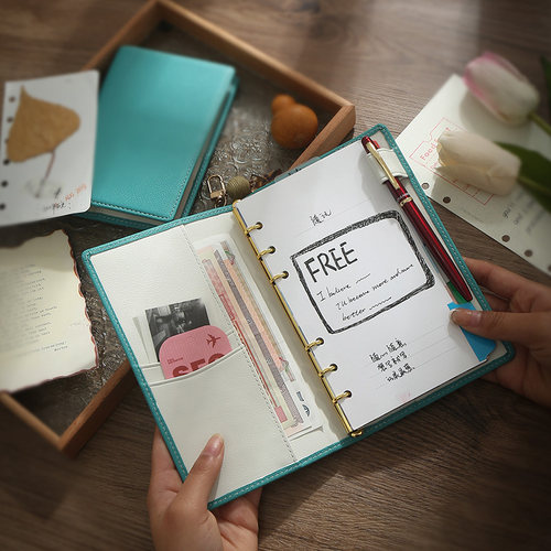 小环便携笔记本手账免费压印