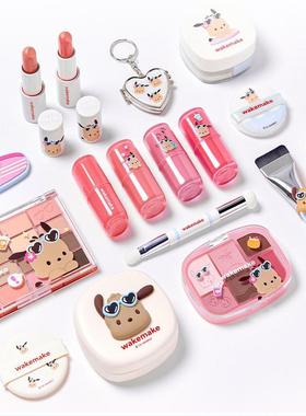 韩国直邮wakemake帕恰狗联名气垫腮红眼影盘口红唇釉粉底液散粉