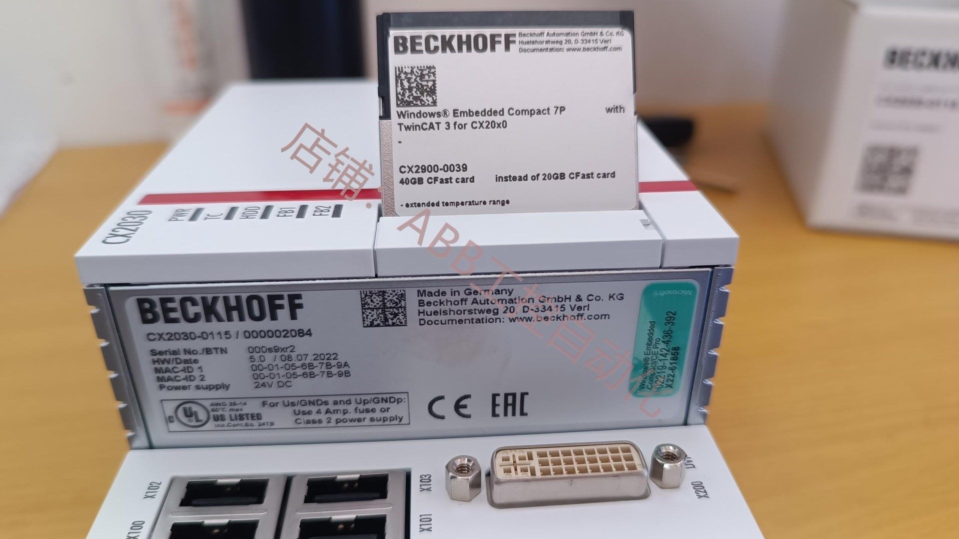 倍福plc|cx2030-0115(含40g内存卡)  全 新