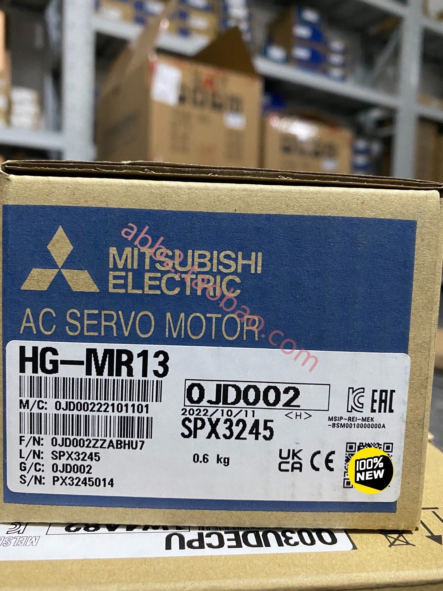 三菱全新伺服电机hg-mr13 低惯性小容量