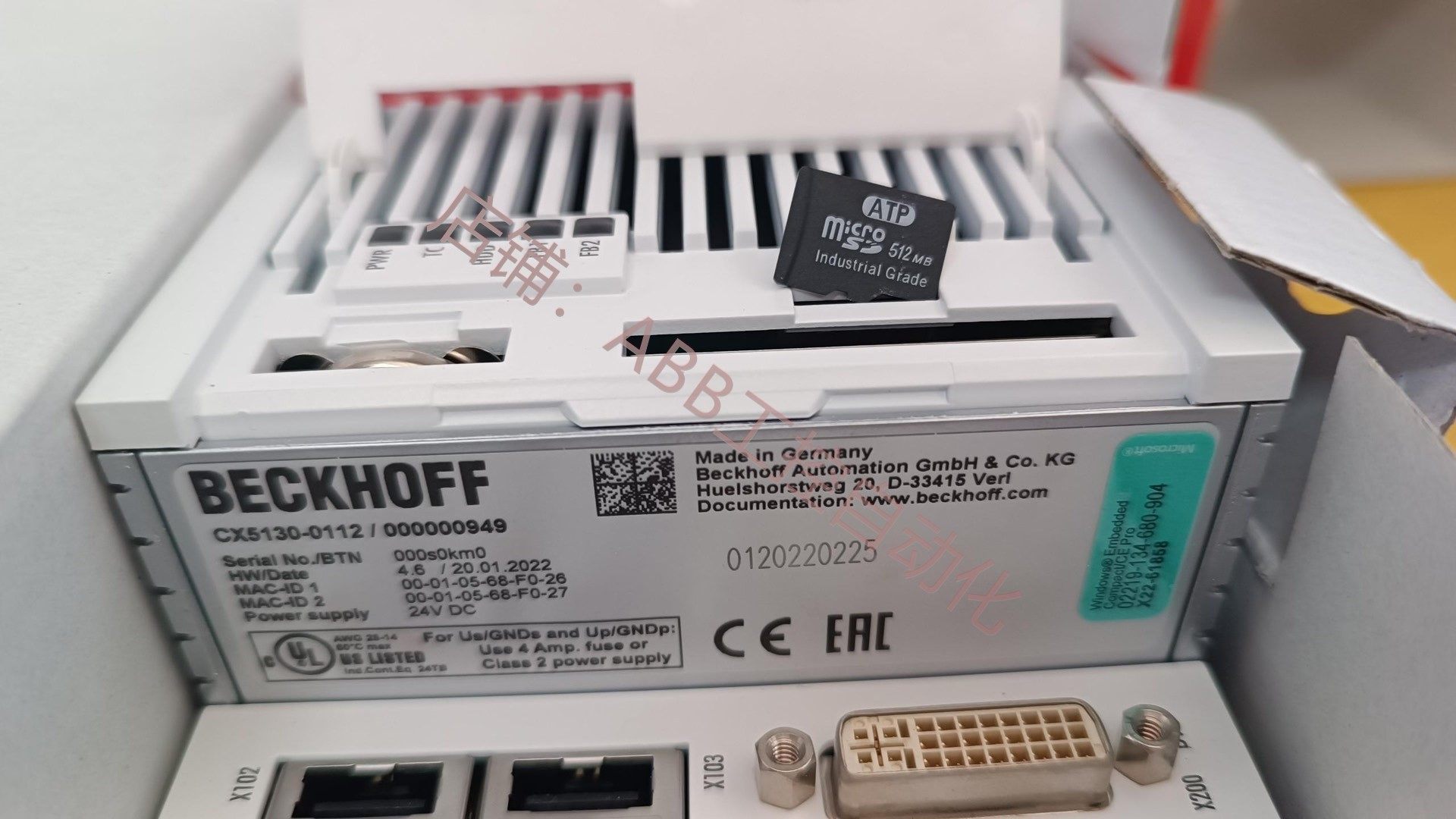 倍福plc|cx5130-0112(含512mb内存卡)  全新