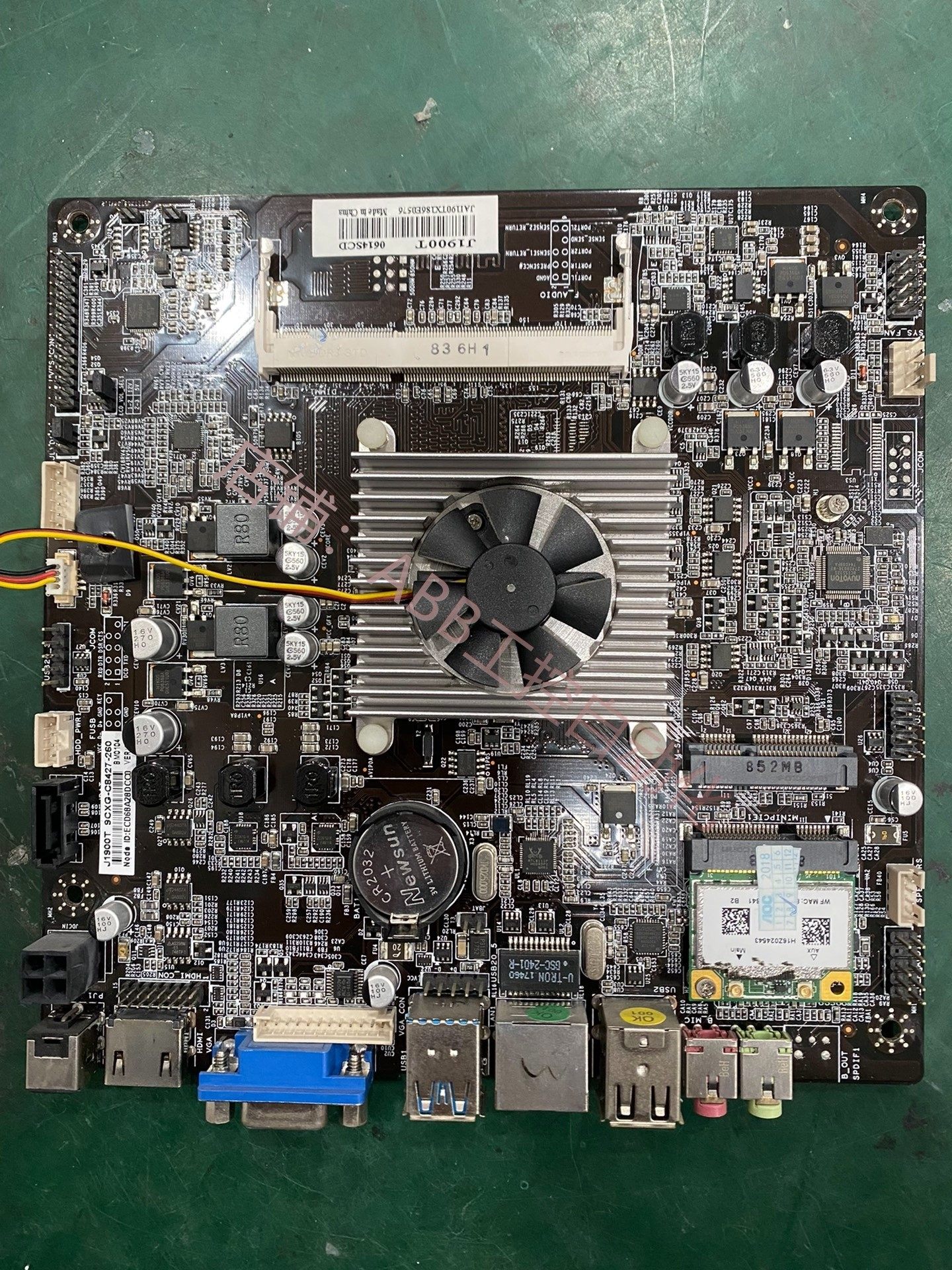 j&w杰微 杰微jw j1900t-体机主板 超薄工控主 板itx17*17