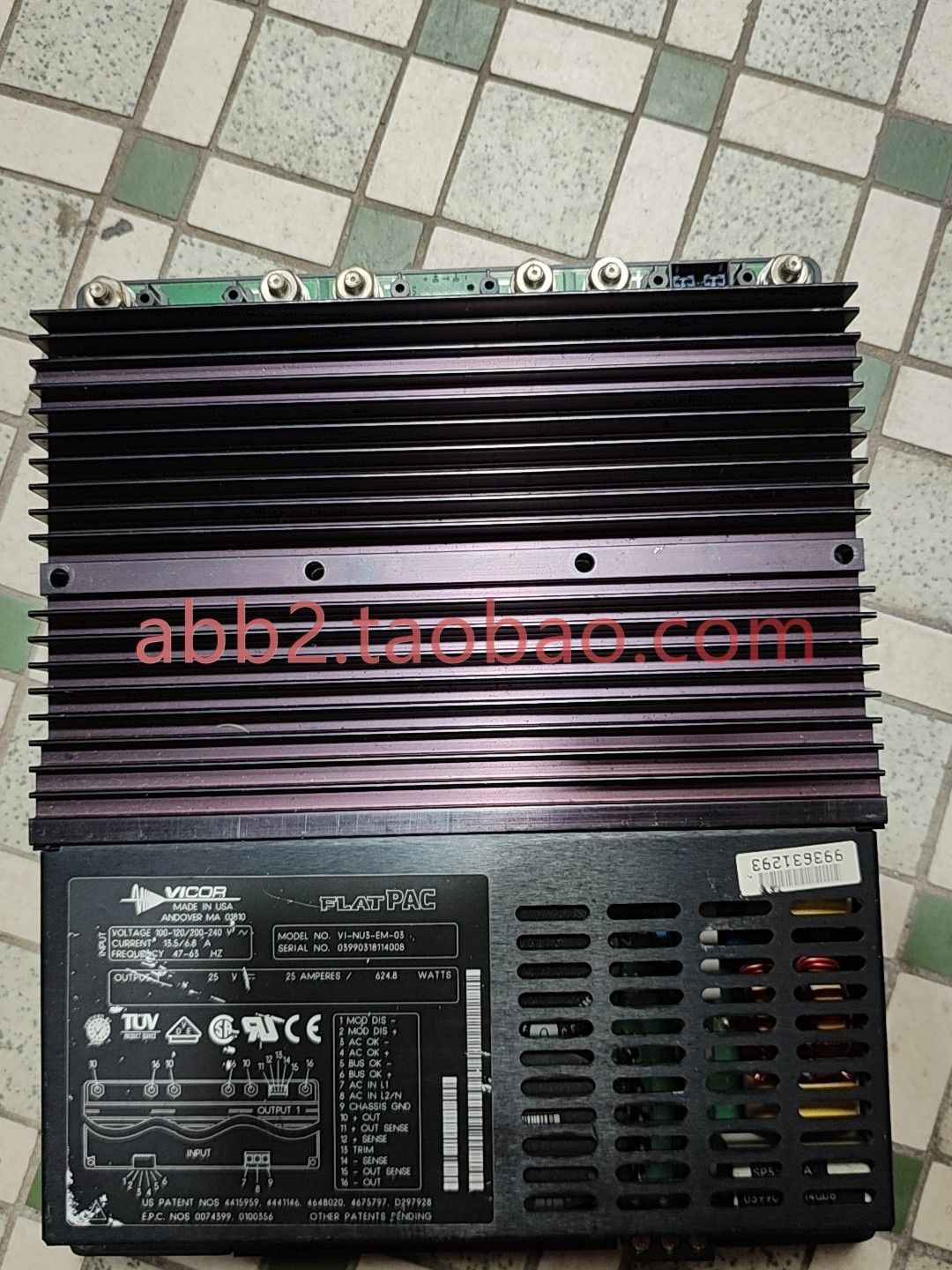 美国vicor flatpac电源模块vi-nu3-em-0 3件