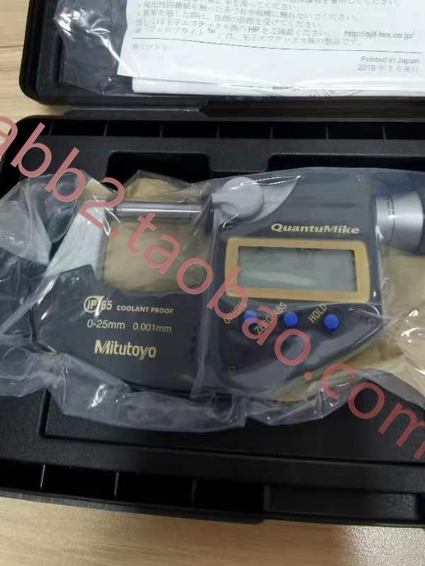日本三丰mitutoyo数显直进式千分尺行程0-25mm 全新