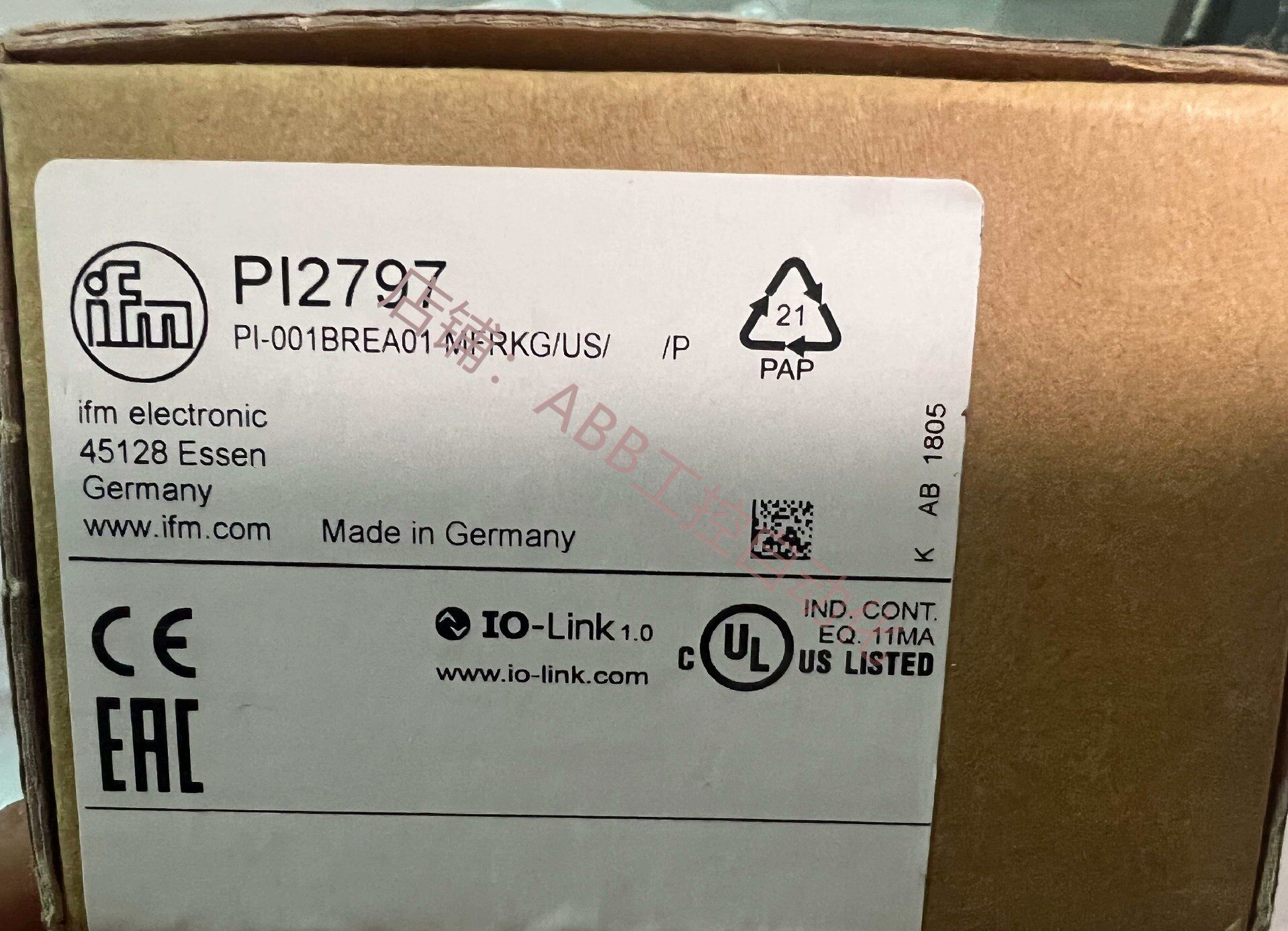 易福门 pi2797 pi-001brea01-mfrkg us p 全新齐全
