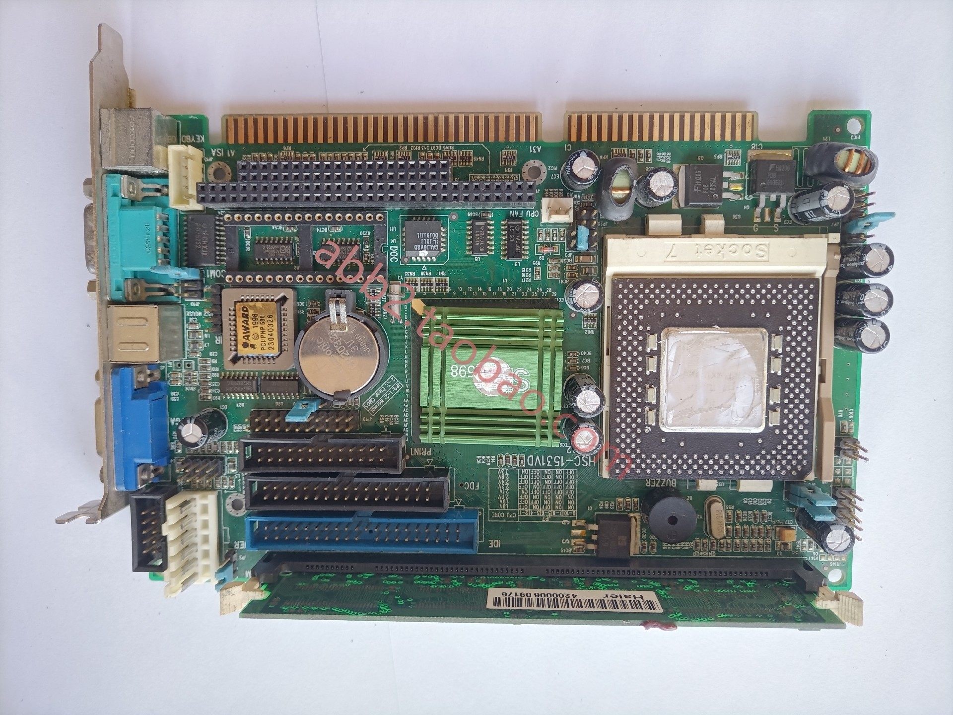 研祥hsc-1531vd主板isa主板半长主板可点亮