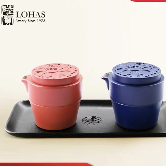 陆宝陶瓷茶具花好月圆茶礼一壶一杯带茶盘托盘礼盒装收纳便携茶组,餐饮具,旅行茶具,淘宝优惠券,粉丝福利购,淘宝优惠卷