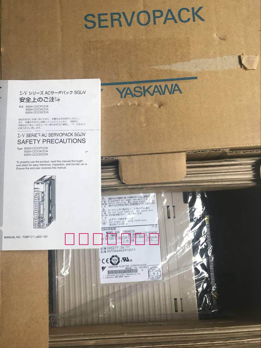 原装日本安川YASKAWA伺服驱动器SGDV-1R6A01A现货实图拍摄