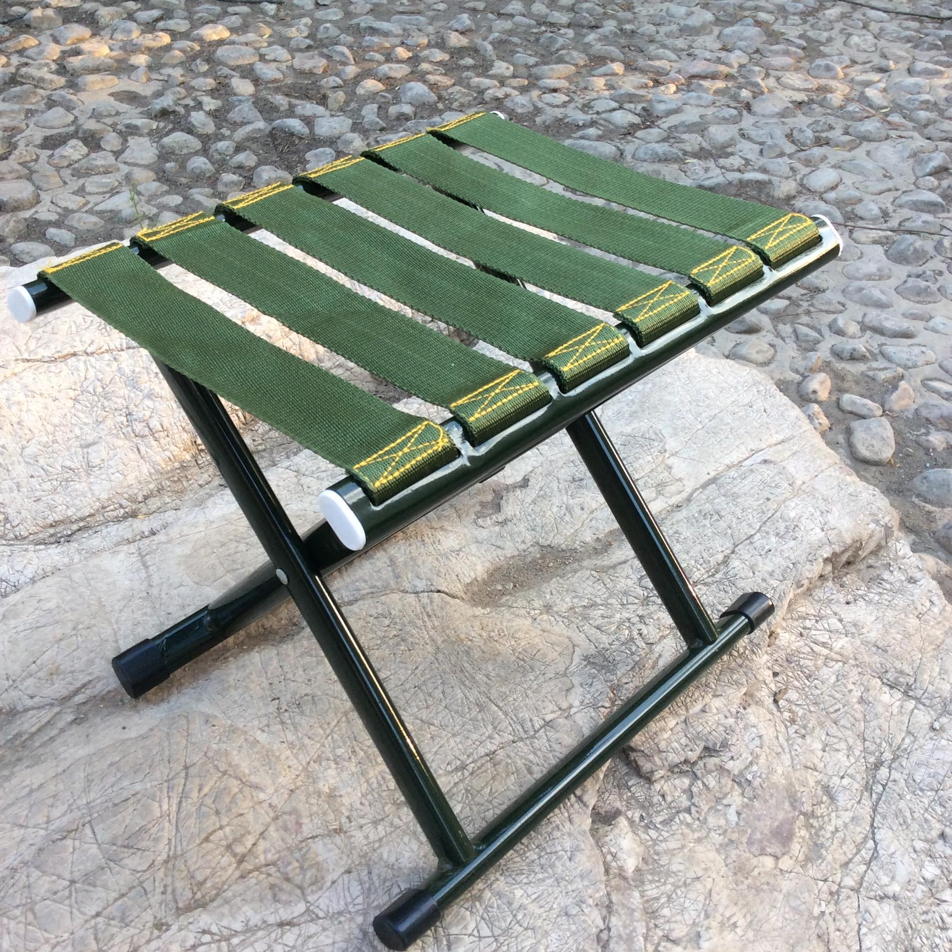 居家老人折叠扁管马扎便携式加厚马扎子钓鱼凳子户外火车小板凳