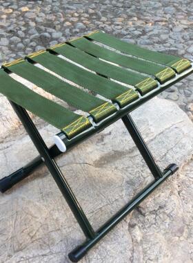 居家老人折叠扁管马扎便携式加厚马扎子钓鱼凳子户外火车小板凳