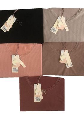 珍珊美女士性感纯色罗纹内衣套装秋季修身打底棉毛衫秋衣秋裤8629