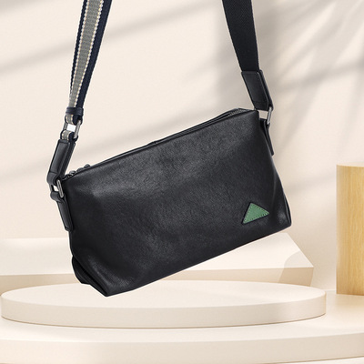 2025年夏季新款休闲男包通勤轻便单肩包男款真皮斜挎包男士高级感