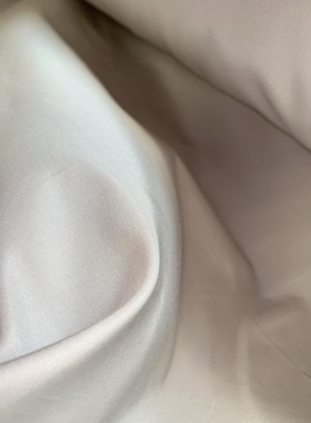 27-30姆米110门幅桑蚕丝丝棉塔夫浅灰色经线桑蚕丝纬线棉低调光泽