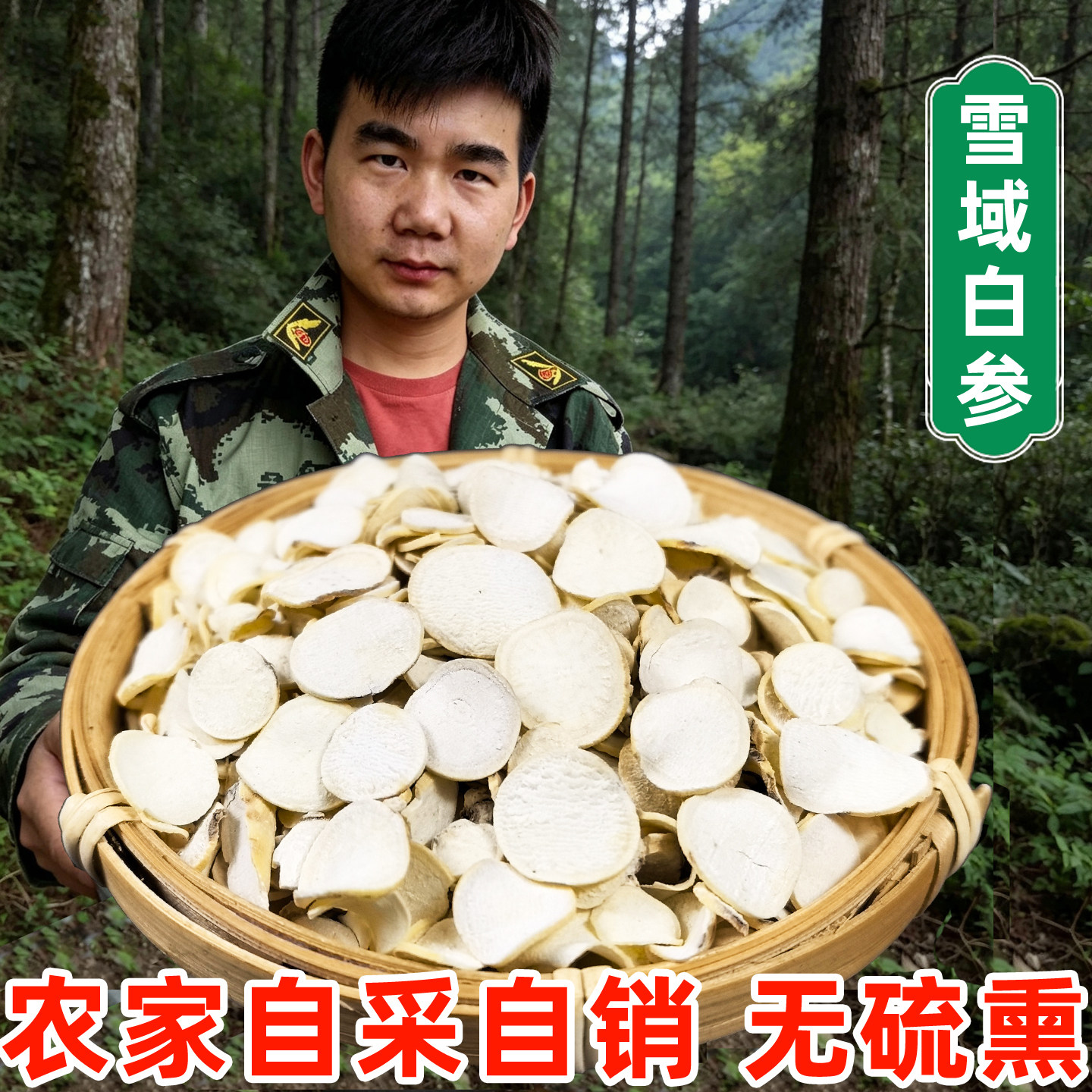 雪域白参 昆仑雪参 佛手参 雪域雪参 高原高海拔山货 参茶