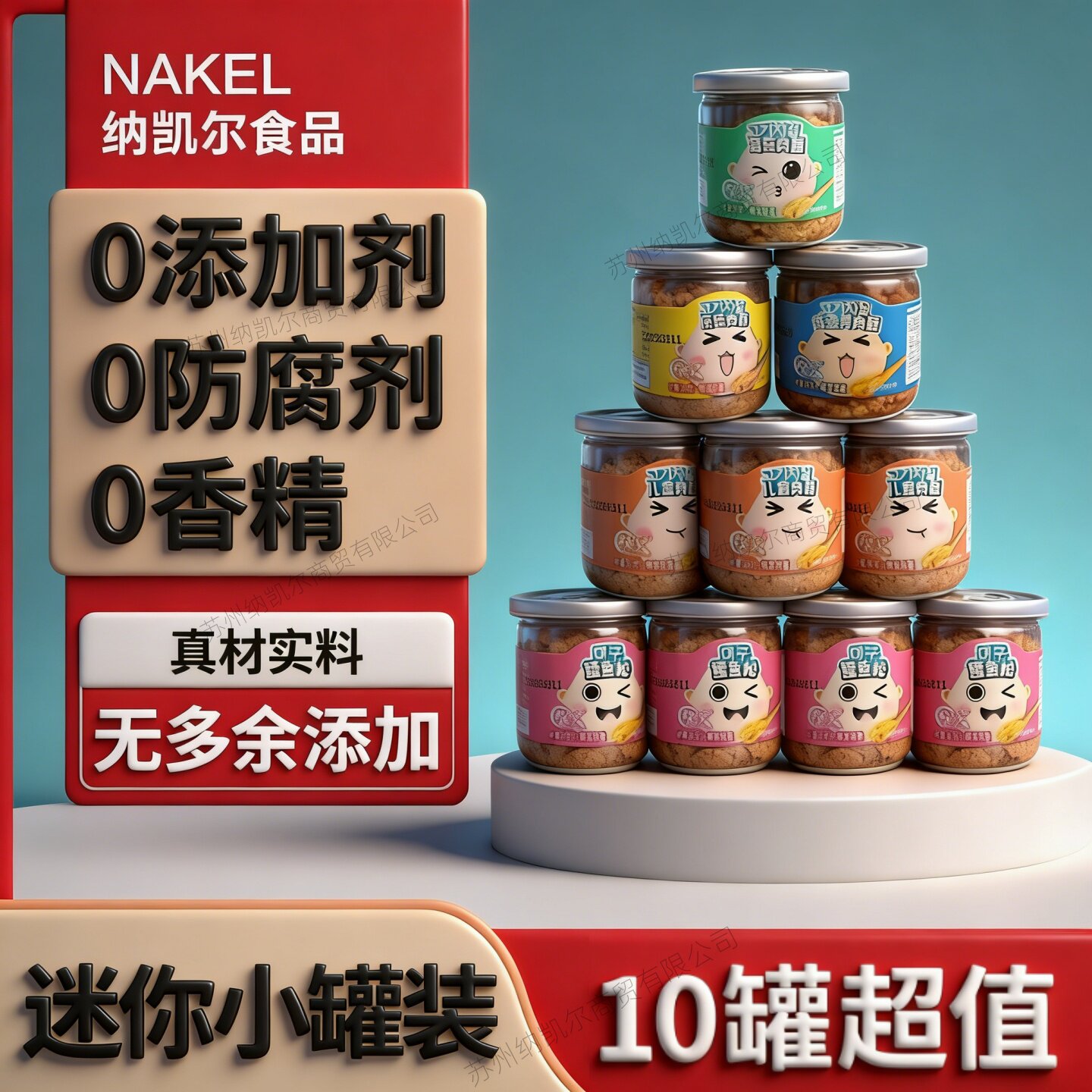 祯奖香肉松儿童营养鳕鱼松宝宝猪肉酥无添加剂海苔寿司松送婴儿食