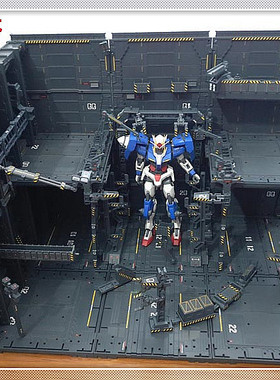 加强10格单元场景 格纳库 整备架 拼装模型 zoids  变形金刚适用