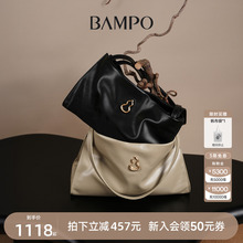 【明星同款】BAMPO半坡福瑞方方包 头层牛皮托特包可放电脑单肩包