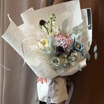 正版石纹肌理纸花束包装纸手工加厚褶皱鲜花包花纸礼物花艺店资材