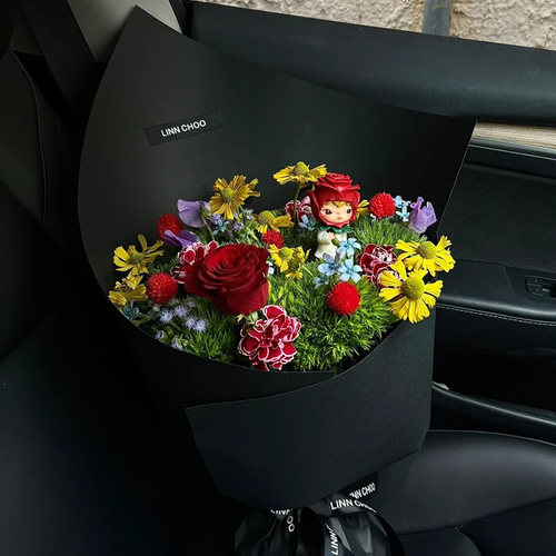 小王子花束加厚包花硬挺卡纸牛皮包装纸鲜花花束手工花艺diy材料