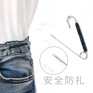 饰女百搭配饰 安全收腰别针防走光胸针固定衣服腰围改小神器高档装
