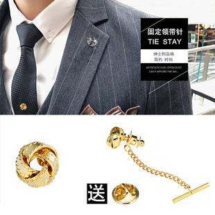 复古电影胶片创意个性 领带固定针扣流苏链条领带夹男胸针高档领针