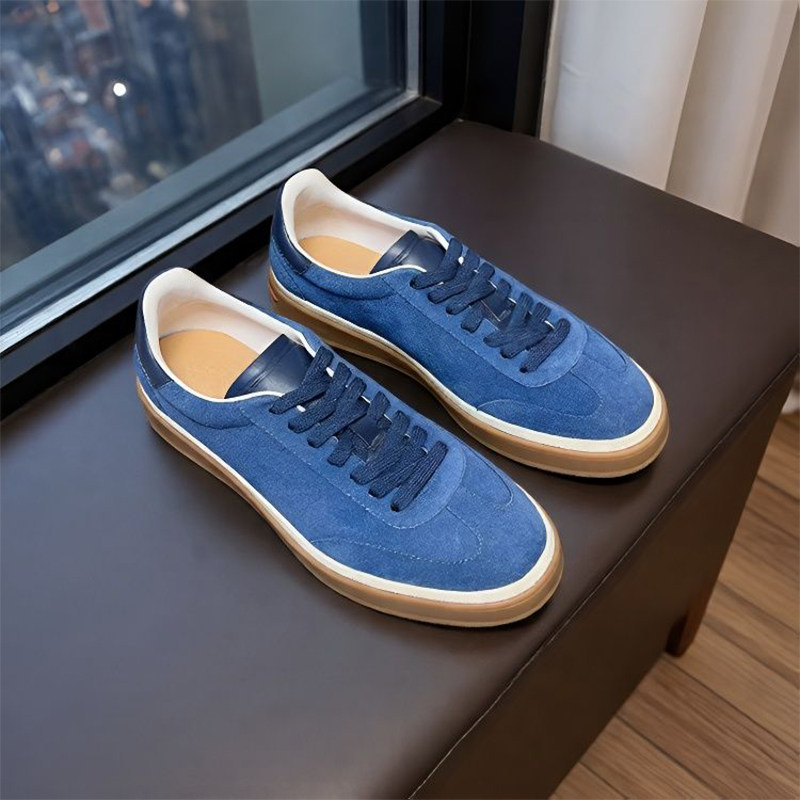 欧洲站高端轻奢反绒LP德训鞋男女系带休闲板鞋平底舒适运动小白鞋,流行男鞋,德训鞋,淘宝优惠券,粉丝福利购,淘宝优惠卷
