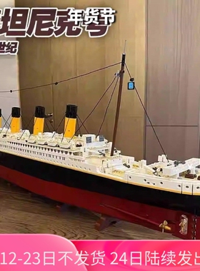 中国积木泰坦尼克号10294成人巨大型高难度益智拼装儿童玩具礼物