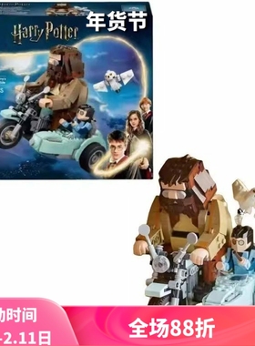 中国积木哈利波特76443海格和哈利的摩托车之旅儿童拼装玩具礼物