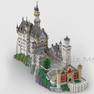 中国积木MOC-123380新天鹅堡巨大型高难度成人拼装玩具礼物模型