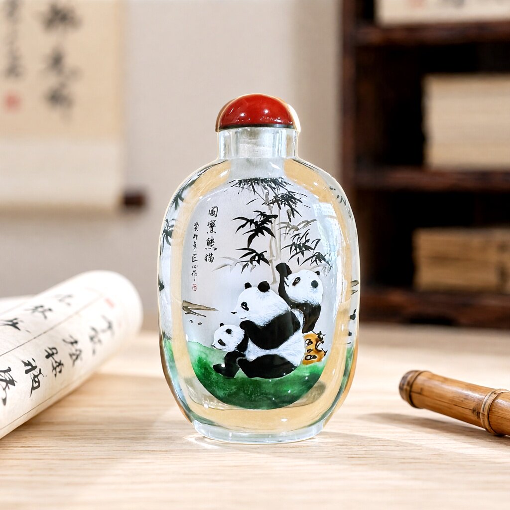 新品上架内画鼻烟壶非遗手工艺中国风出国礼品送老外特色定制礼品