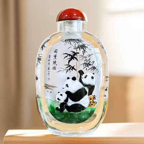 中国风送老外内画鼻烟壶匠心独韵