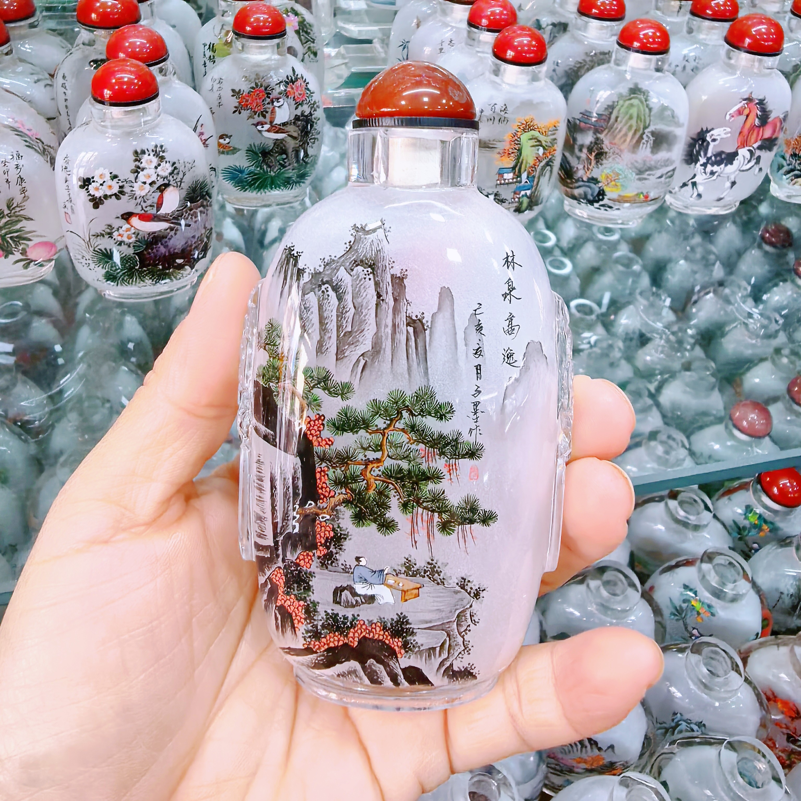 匠心独韵内画鼻烟壶松下会友图送朋友知心新年礼物,特色手工艺,内画鼻烟壶,淘宝优惠券,粉丝福利购,淘宝优惠卷