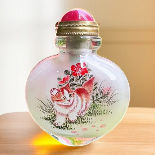 衡水老店匠心独韵小号手工把玩各种图中国风内画鼻烟壶瓶内画瓶