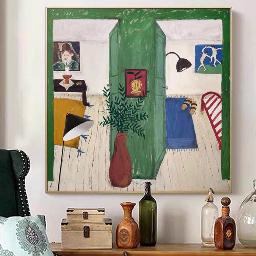 马蒂斯野兽派装饰画小众艺术客厅沙发背景美式餐厅卧室高级感挂画