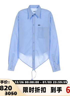 pushBUTTON 秋女士设计感长袖衬衫上衣银泰百货精品 301574