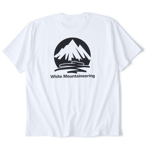 白山/White Mountaineering 26春夏男士纯棉印花圆领短袖T恤银泰