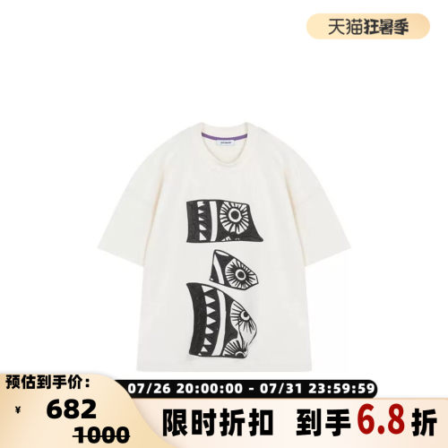 PRONOUNCE男印花短袖T恤
