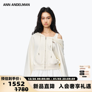 25春夏女士露肩休闲卫衣外套 ANDELMAN ANN 301286 易梦玲同款