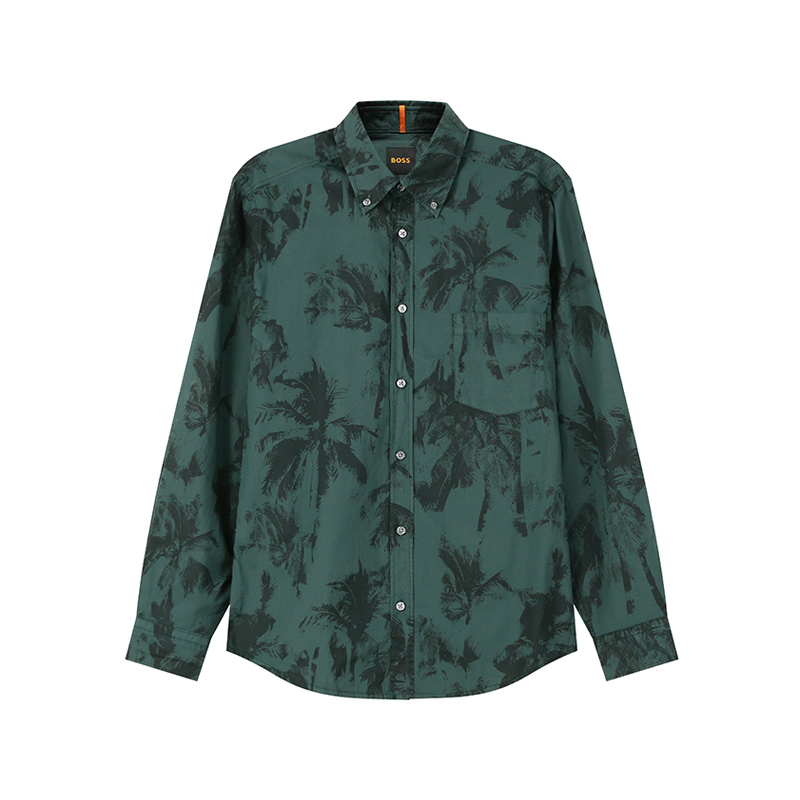 HugoBoss男士休闲长袖衬衫