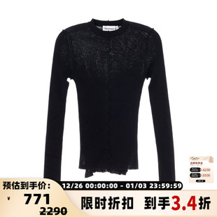 女士修身 银泰百货 长袖 针织衫 301574 上衣打底衫 NAGONSTANS