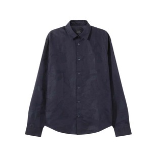 银泰百货 Armani 衬衫 通体迷彩暗纹长袖 300095 Exchange阿玛尼男士