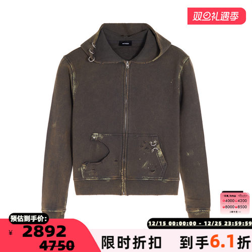 WE11DONE 男士休闲时尚简约拉链卫衣银泰百货精品 301574