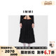 女士麻感多层抽褶半身裙银泰百货精品 设计师品牌 IMMI 300124