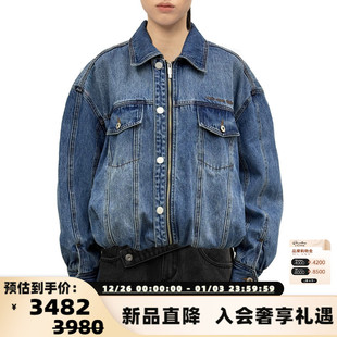 CHEN 复古水洗牛仔夹克银泰百货 WANG 男士 301614 25秋冬新款 FENG