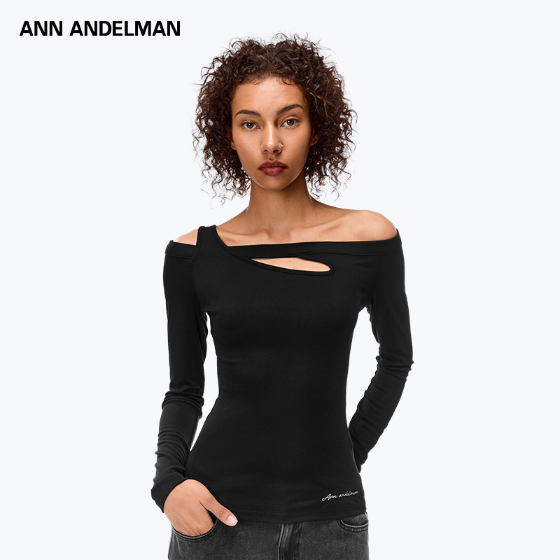 ANN ANDELMAN 25春夏女士紧身解构长袖T恤银泰百货301286